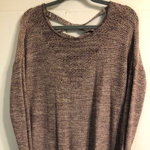 Purple knit sweater